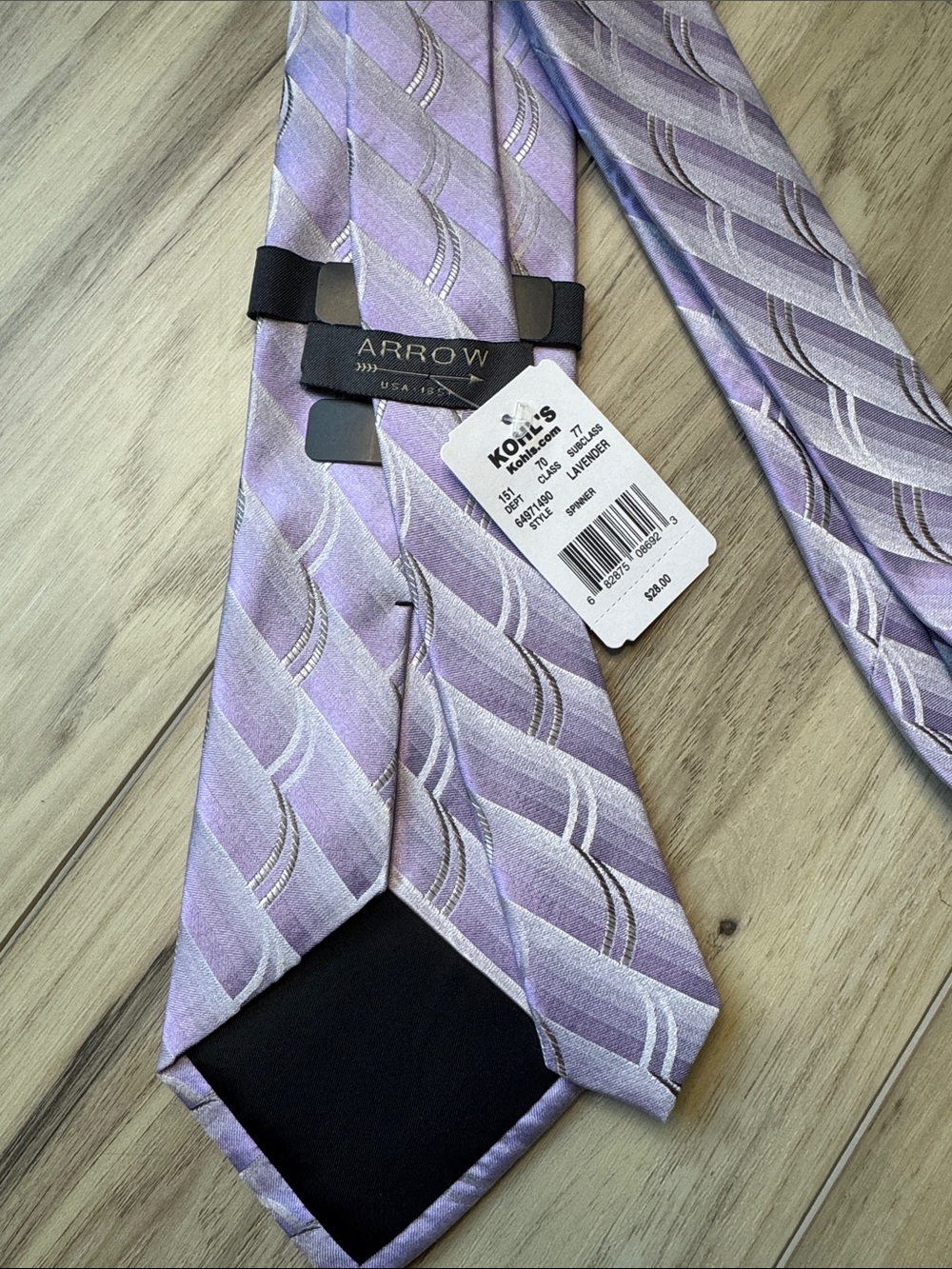 Arrow silk tie - Picture 3 of 3